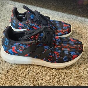 Adidas Kids' Black and Red Sneakers